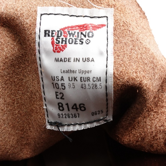 NEW Red Wing 8146 Roughneck 6-Inch Moc Toe Boots WIDE 2E Men\'s Brown Made in USA main image 7
